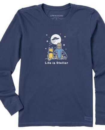 Women's Life is Stellar Jake and Rocket Long Sleeve Crusher Tee