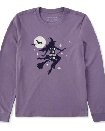 Women's Life is Wicked Good Long Sleeve Crusher Tee