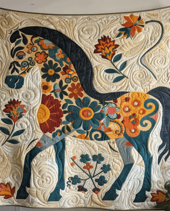 Horse Quilted Blanket BT03061