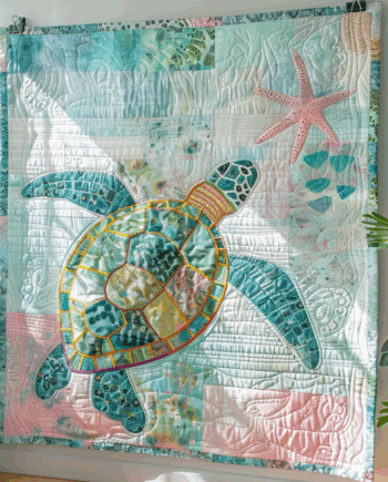Turtle Quilted Blanket BT03066