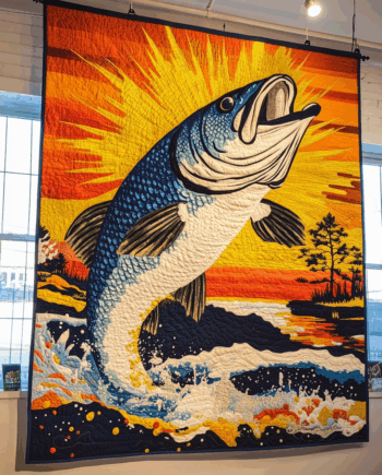 Fishing Quilted Blanket BT030622