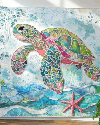 Turtle Quilted Blanket BT03068