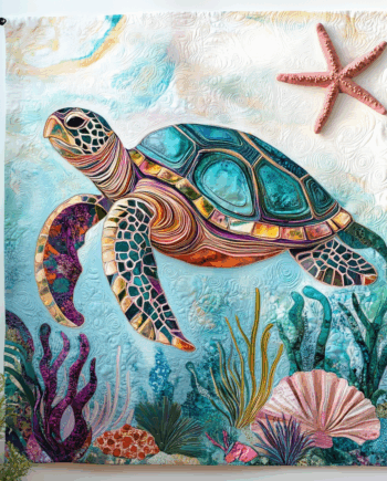 Turtle Quilted Blanket BT03069