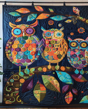 Owl Quilted Blanket BT030614