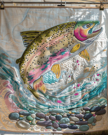 Fishing Quilted Blanket BT030623