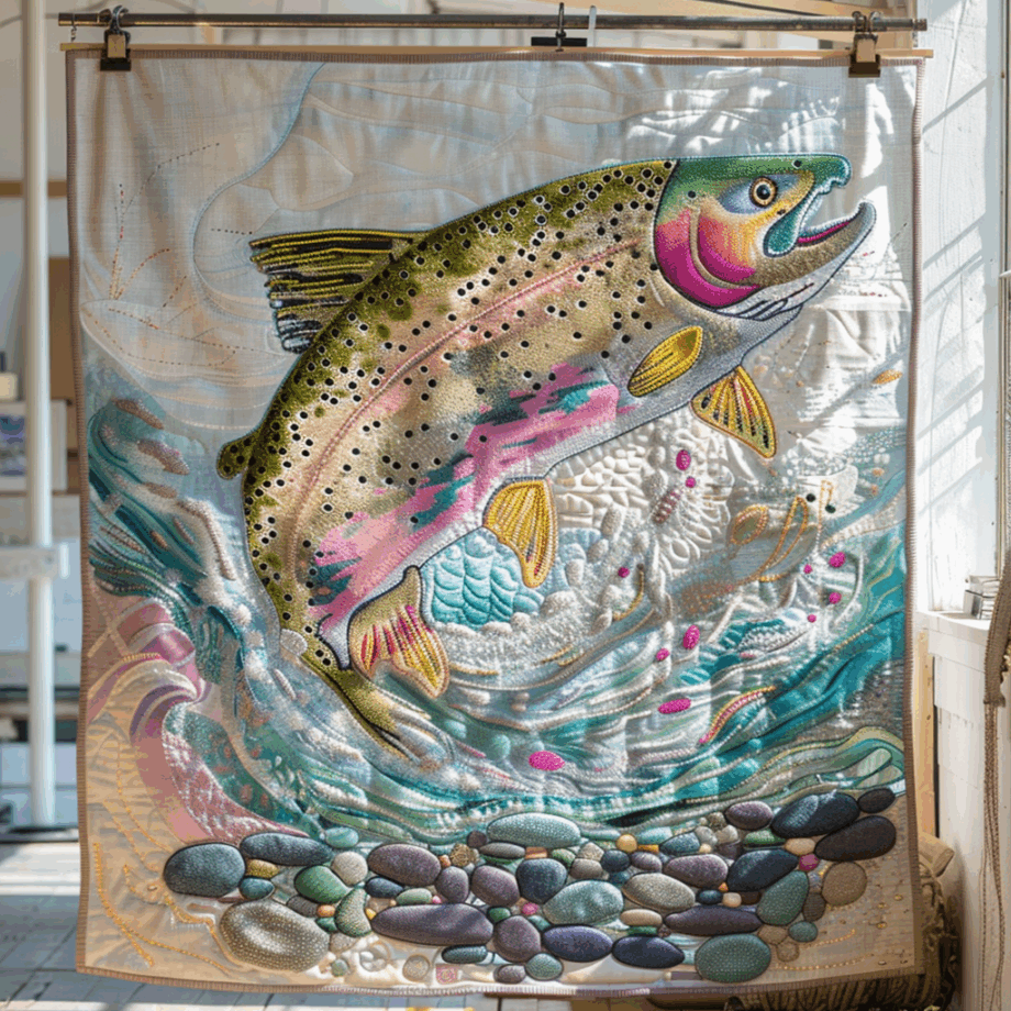 Fishing Quilted Blanket BT030623