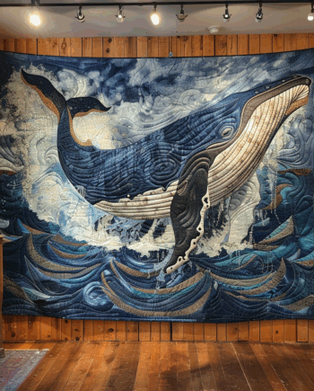 Whale Quilted Blanket BT060617
