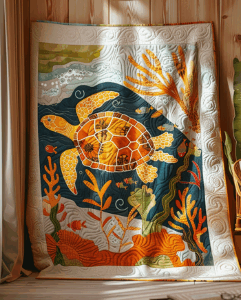Turtle Quilted Blanket BT060604