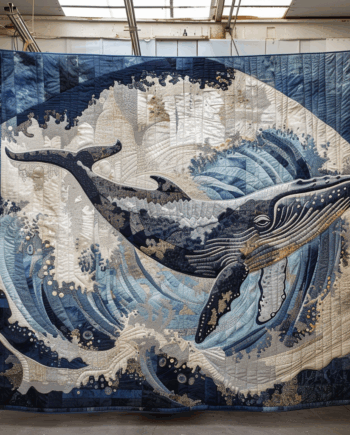Whale Quilted Blanket BT060615