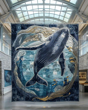 Whale Quilted Blanket BT060622