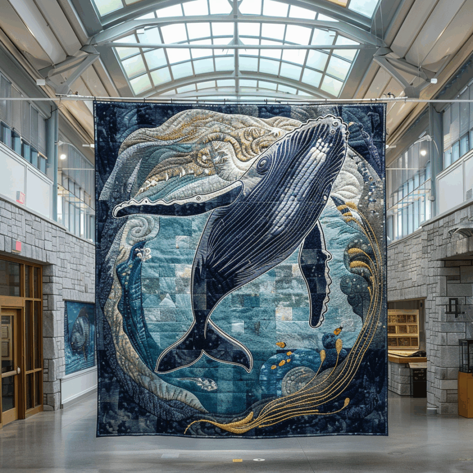 Whale Quilted Blanket BT060622
