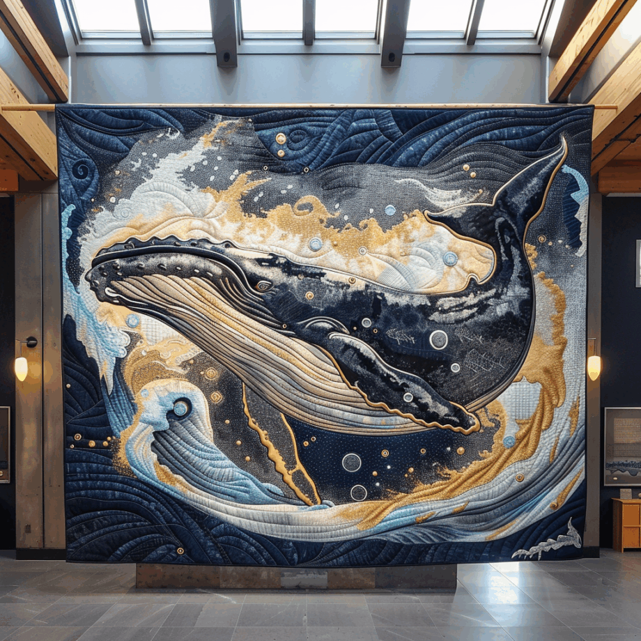 Whale Quilted Blanket BT060620