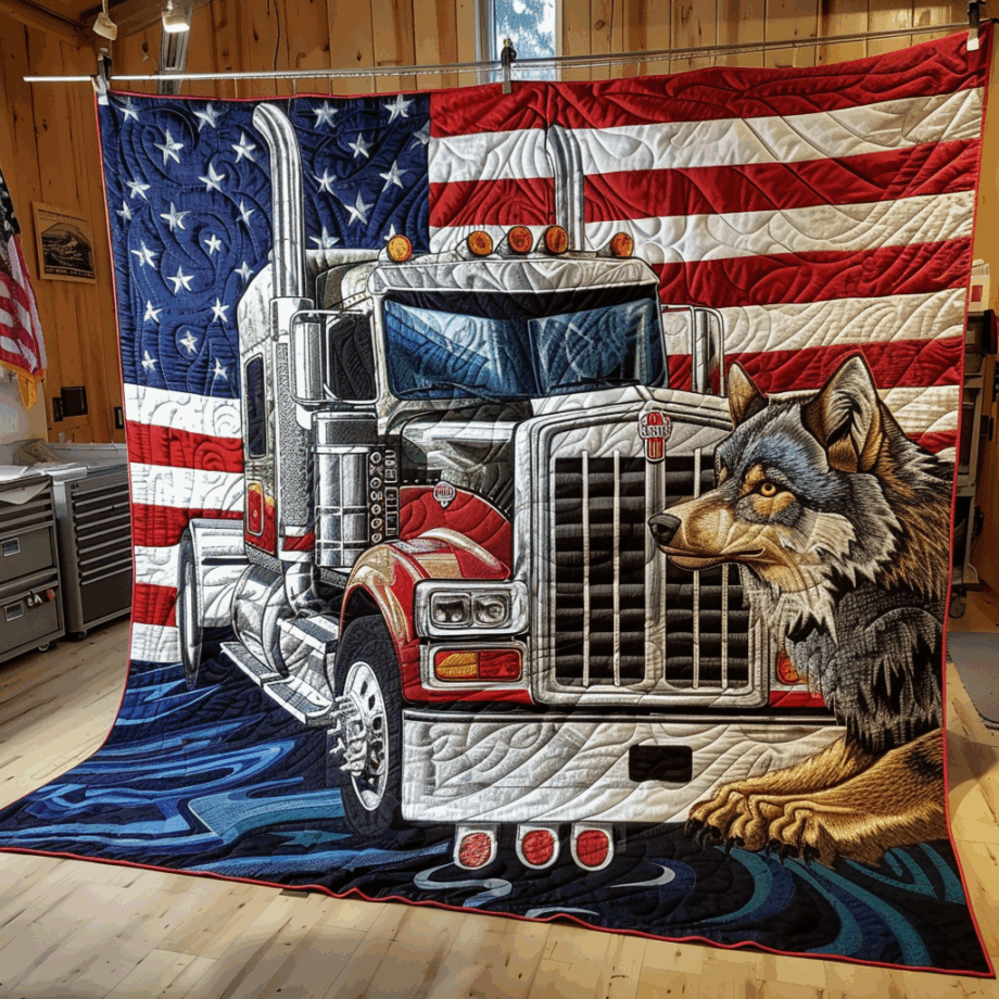 Truck Quilted Blanket BT060677