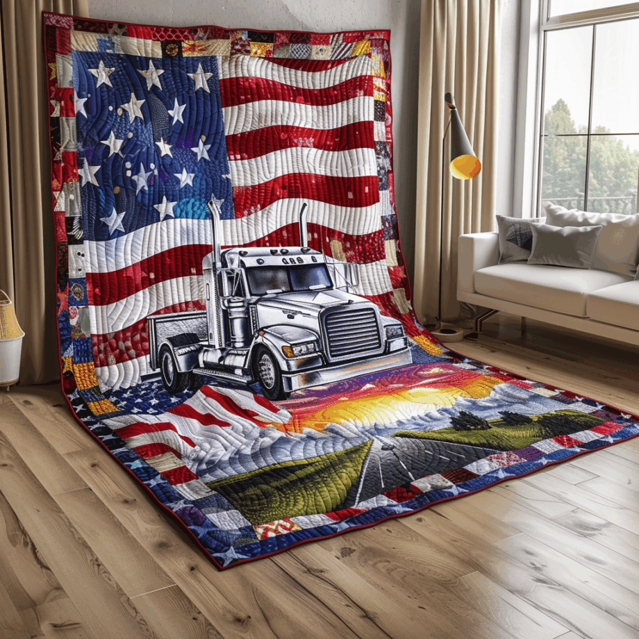 Truck Quilted Blanket BT060678