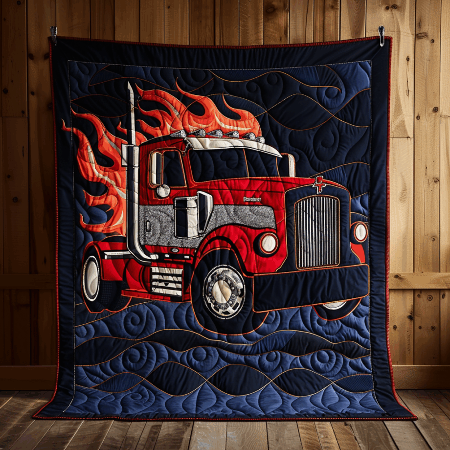 Truck Quilted Blanket BT060675