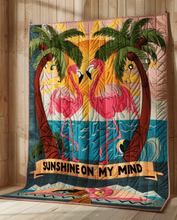Flamingo Quilted Blanket BT060656