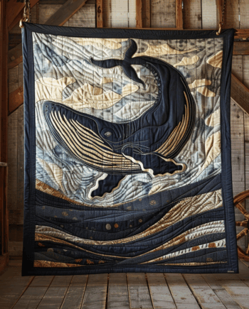 Whale Quilted Blanket BT060608