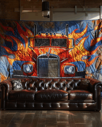 Truck Quilted Blanket BT060674