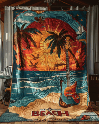 Guitar Quilted Blanket BT060650
