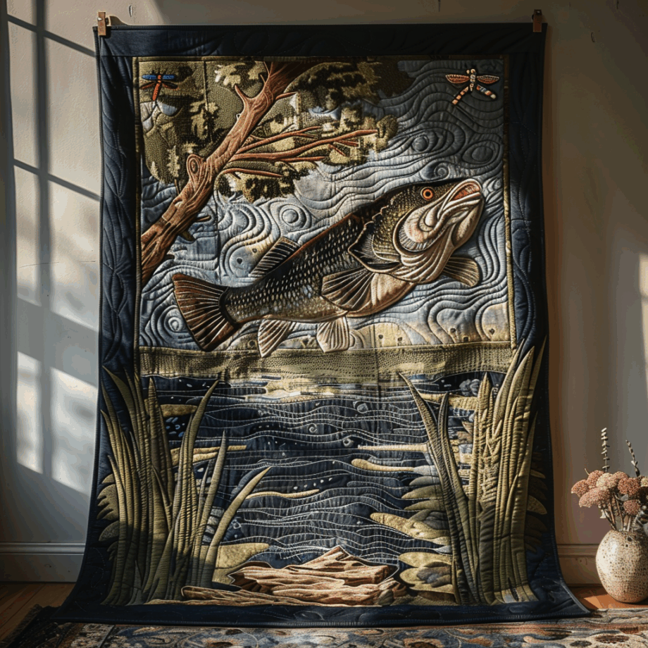 Fishing Quilted Blanket BT060668