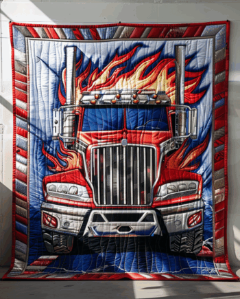 Truck Quilted Blanket BT060673