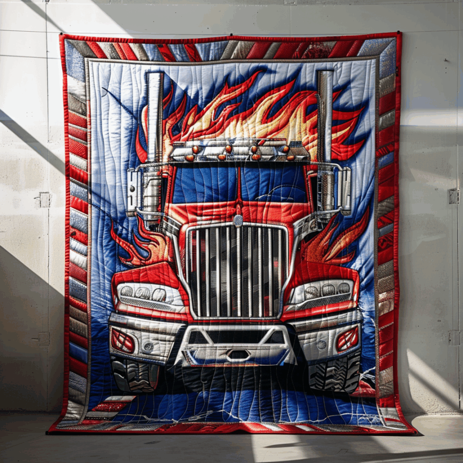 Truck Quilted Blanket BT060673