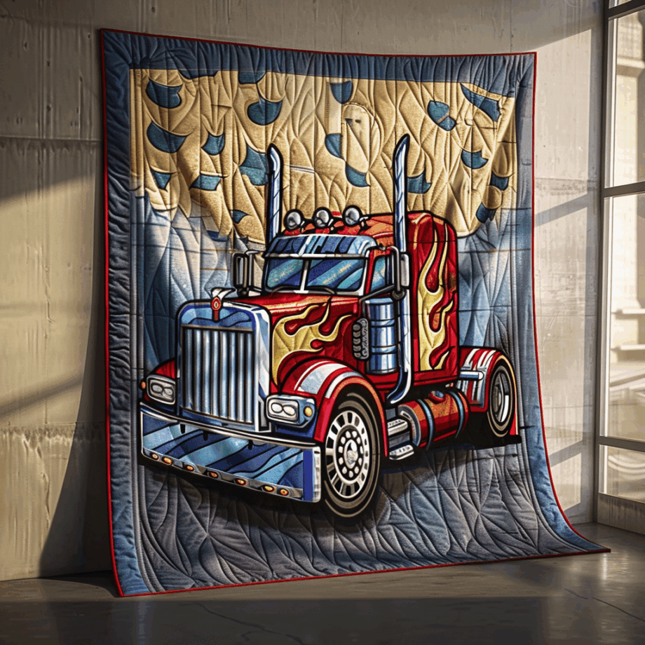Truck Quilted Blanket BT060672