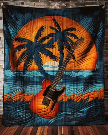 Guitar Quilted Blanket BT060649
