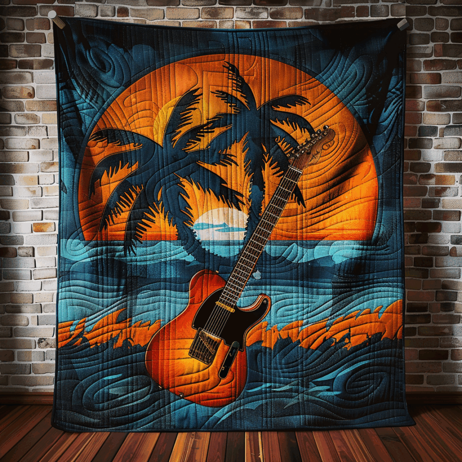 Guitar Quilted Blanket BT060649