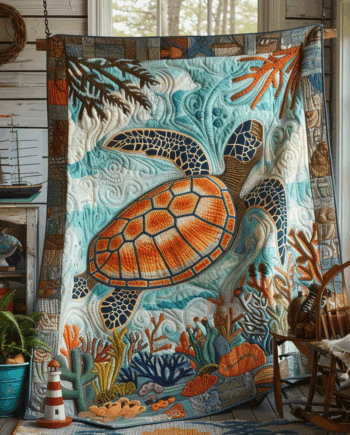 Turtle Quilted Blanket BT060606