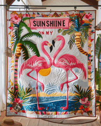Flamingo Quilted Blanket BT060659