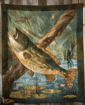 Fishing Quilted Blanket BT060662