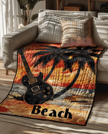 Guitar Quilted Blanket BT060647