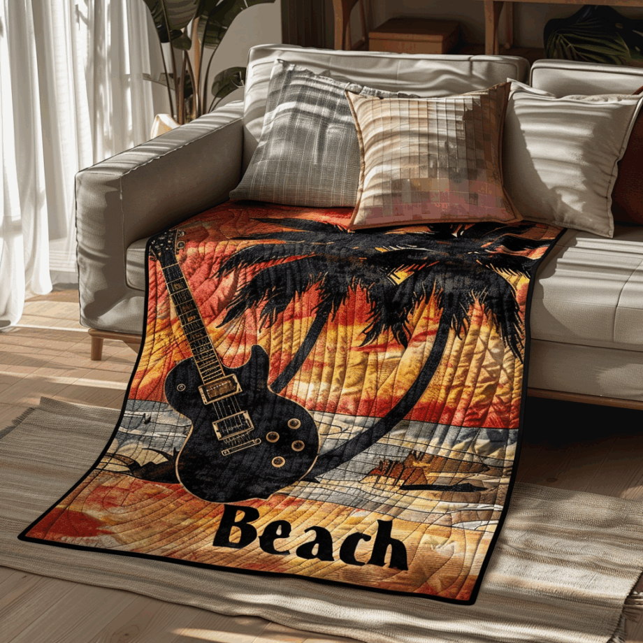 Guitar Quilted Blanket BT060647