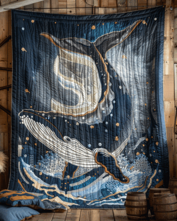 Whale Quilted Blanket BT060610