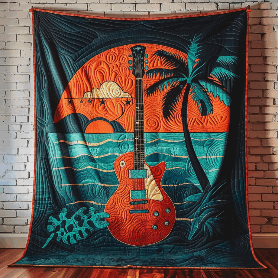 Guitar Quilted Blanket BT060648