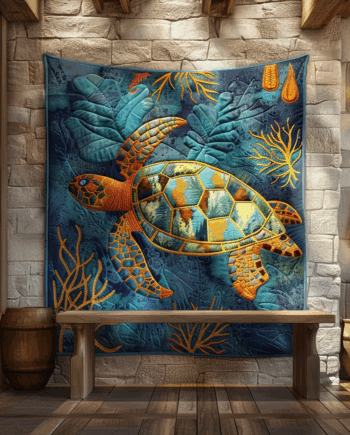 Turtle Quilted Blanket BT060607