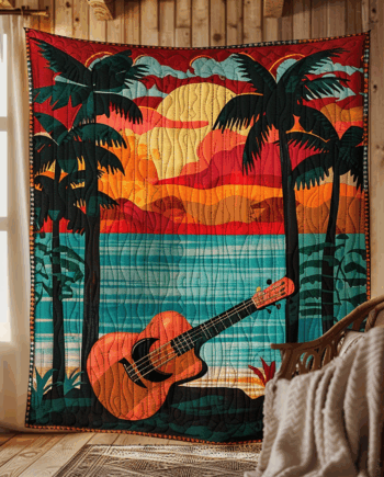 Guitar Quilted Blanket BT060645