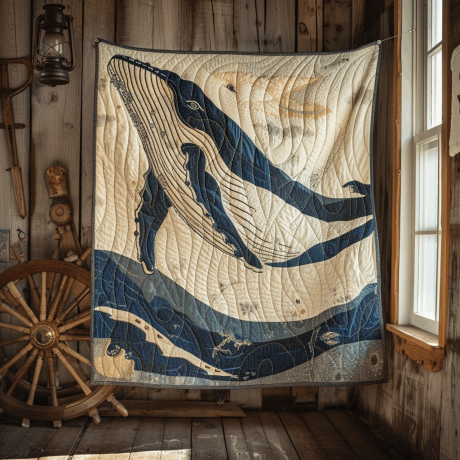 Whale Quilted Blanket BT060609