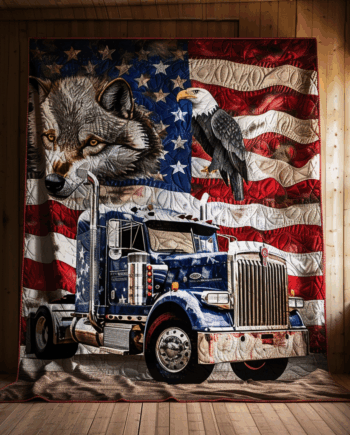 Truck Quilted Blanket BT060676