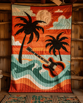 Guitar Quilted Blanket BT060646