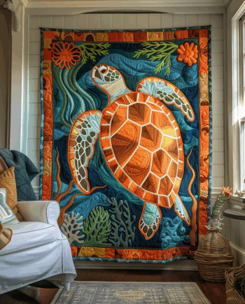 Turtle Quilted Blanket BT060605