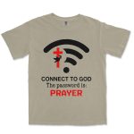 Connect To God The Password Is Prayer Unisex Comfort Colors® 1717 Heavyweight T-Shirt - Image 3