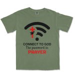 Connect To God The Password Is Prayer Unisex Comfort Colors® 1717 Heavyweight T-Shirt - Image 6