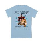 I Can Do All Thing Christ Jesus Lion and Lamb Dove T-Shirt - Image 4