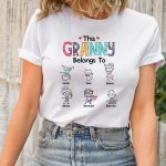 This Grandma Belongs To Fun Kids  T-Shirt - Image 2