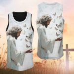 Christian Hoodie, Jesus Christ With Butterfly 3D All Over Print T-Shirt And Hoodie - Image 6