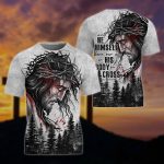 Jesus Crown Of Thorns And He Himself Bore Our Sins - Inspirational Christian 3D All Over Print T-Shirt And Hoodie - Image 3