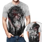 Jesus Crown Of Thorns And He Himself Bore Our Sins - Inspirational Christian 3D All Over Print T-Shirt And Hoodie