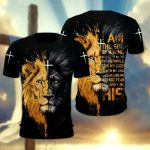 Jesus Lion Of Judah, I Am The Son Of A King - Inspirational Christian 3D All Over Print T-Shirt And Hoodie - Image 4